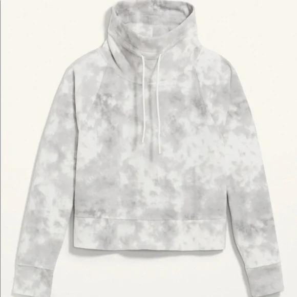 Old Navy Funnel-Neck Cropped Microfleece Sweatshirt for Women - Picture 3 of 3